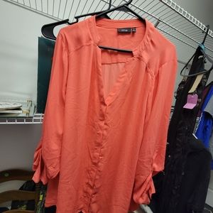 Coral blouse